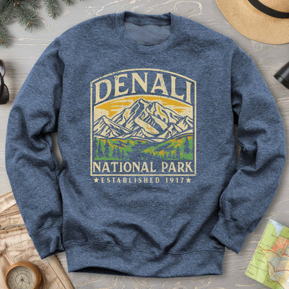 Denali National Park Vintage Crewneck Sweatshirt