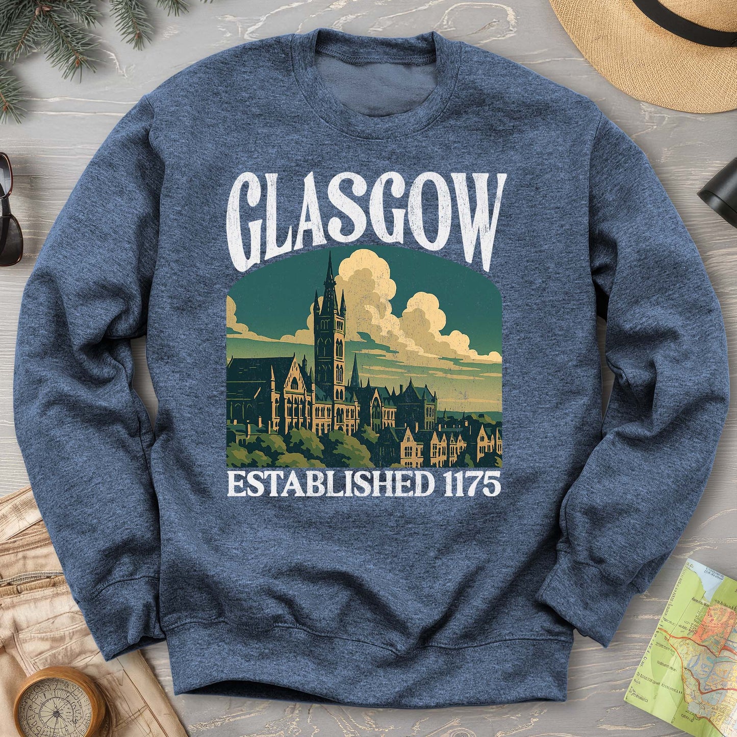 Glasgow Scotland "Big and Bold" Sweatshirt