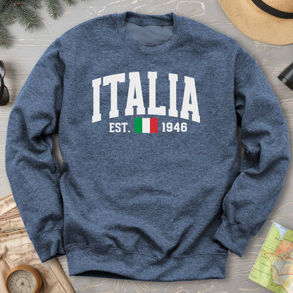 Italia Varsity Flag Sweatshirt