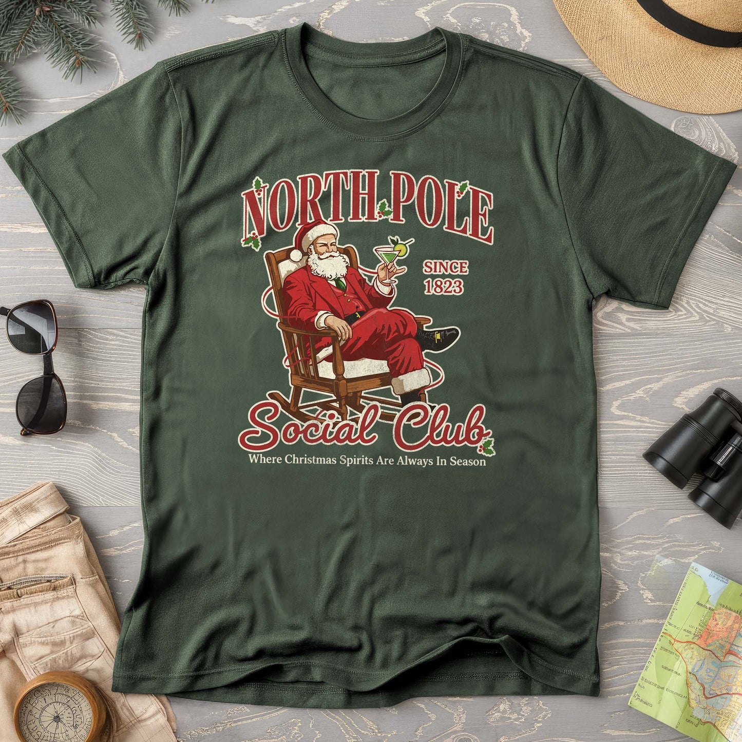 North Pole Social Club Comfort Colors T-shirt