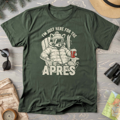 Just Here for the Apres "Raccoon" Comfort Colors T-shirt