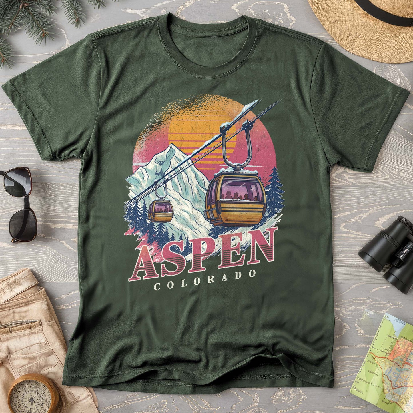 Aspen Retro Blast Comfort Colors T-shirt