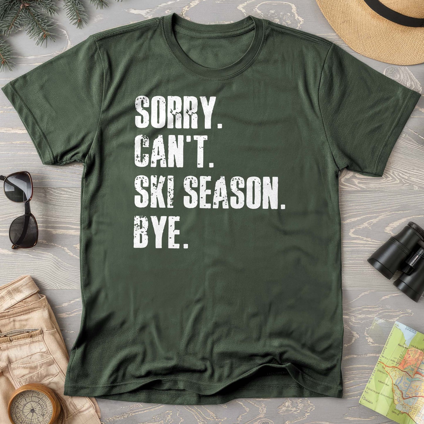 Sorry Ski Season Comfort Colors T-shirt