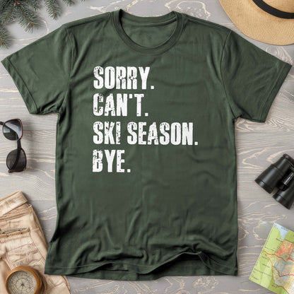 Sorry Ski Season Comfort Colors T-shirt