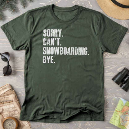 Sorry Snowboarding Comfort Colors T-shirt