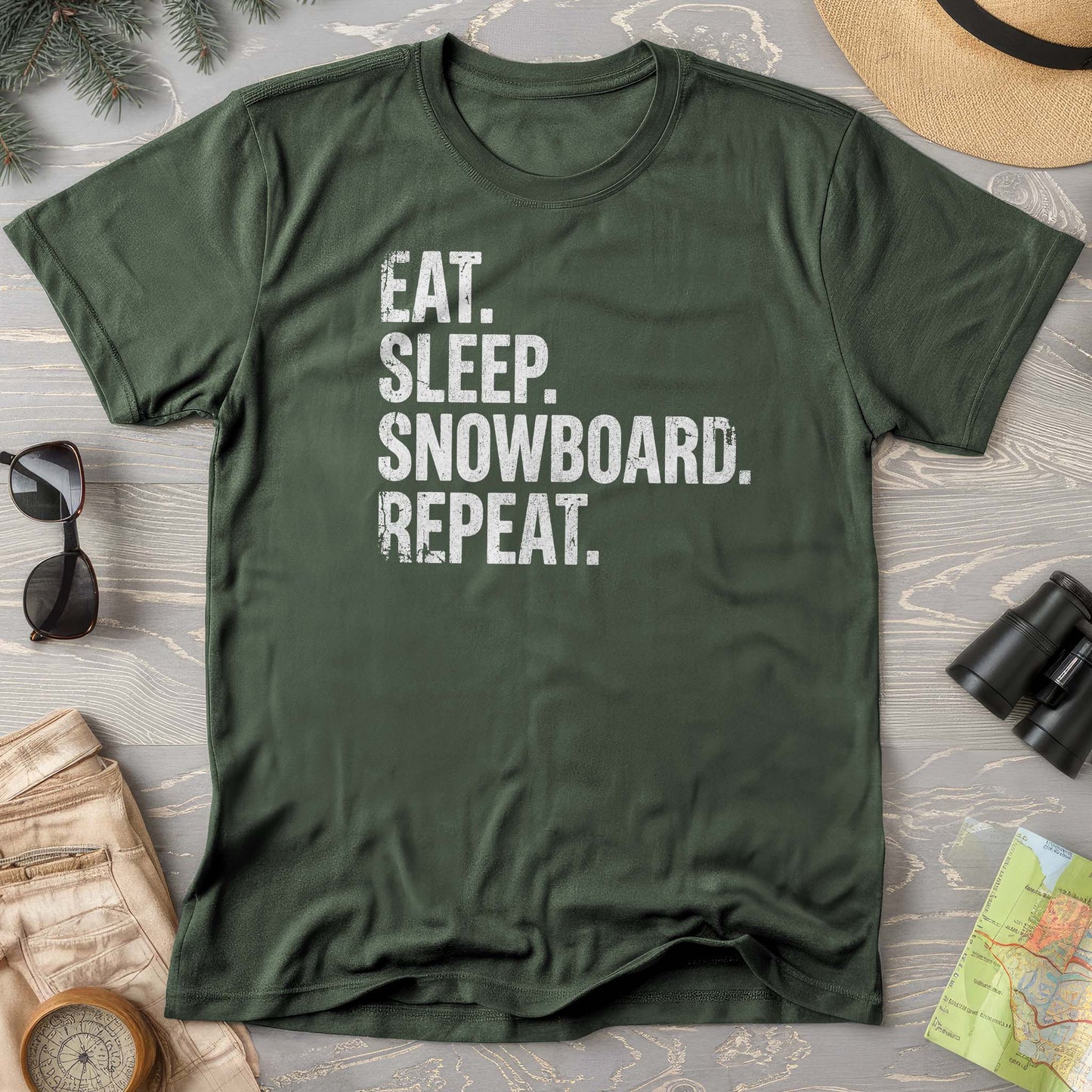Eat Sleep Snowboard T-shirt