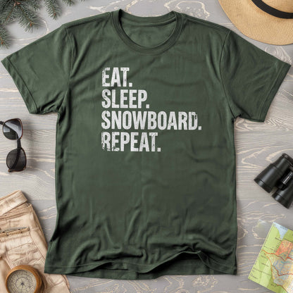 Eat Sleep Snowboard T-shirt