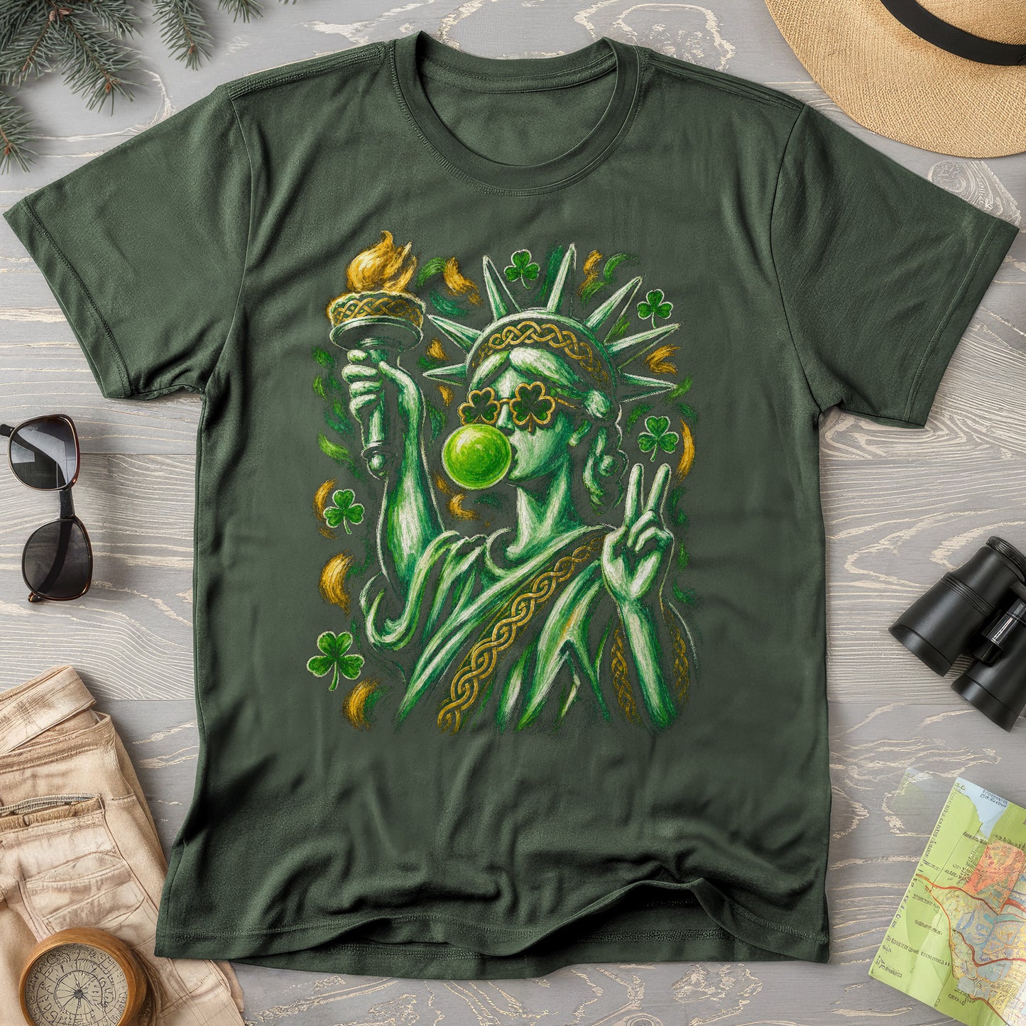 Irish Lady Liberty T-Shirt