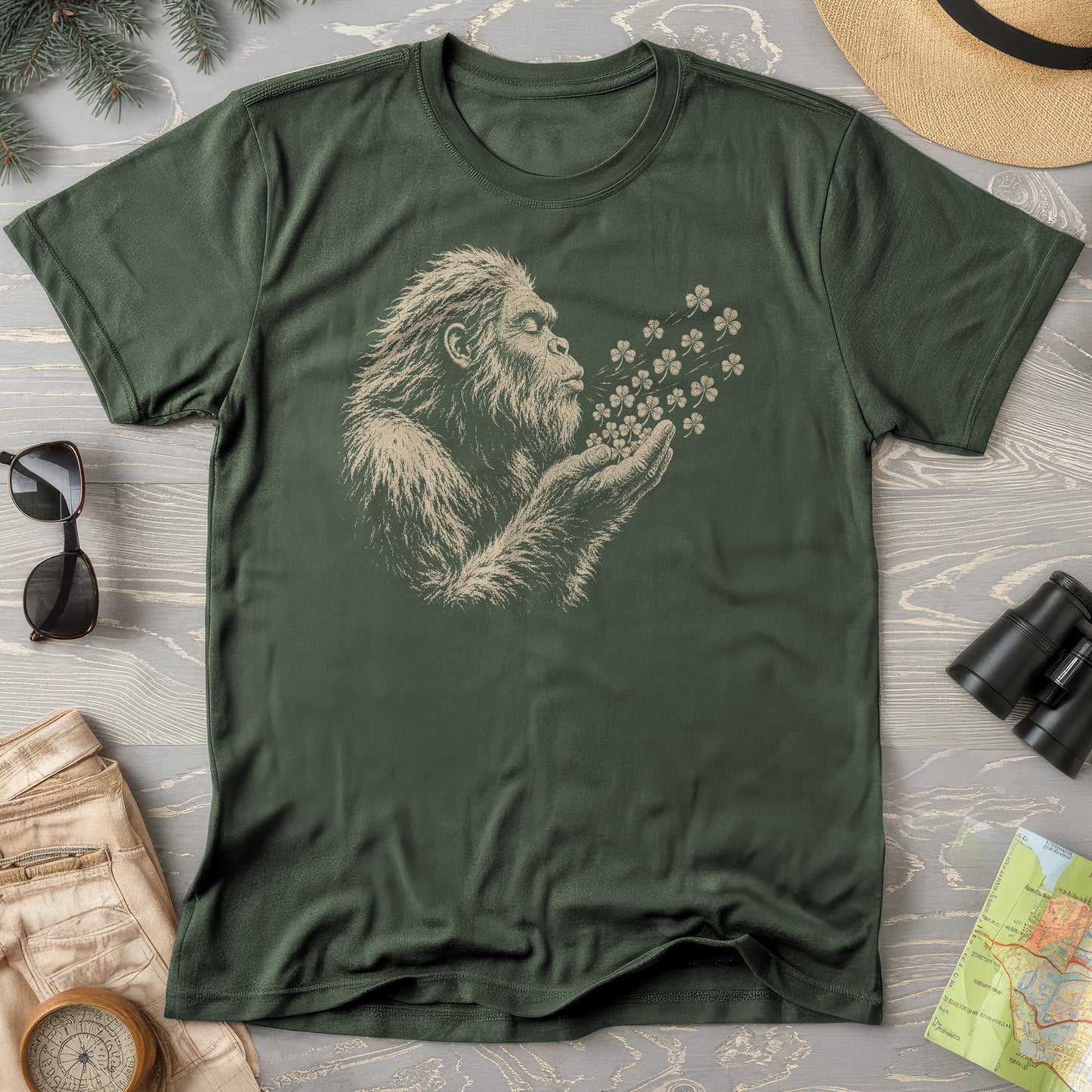 Bigfoot Shamrocks T-Shirt