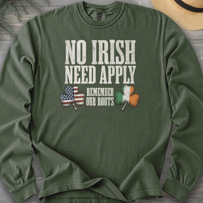 No Irish Need Apply Long Sleeve Shirt