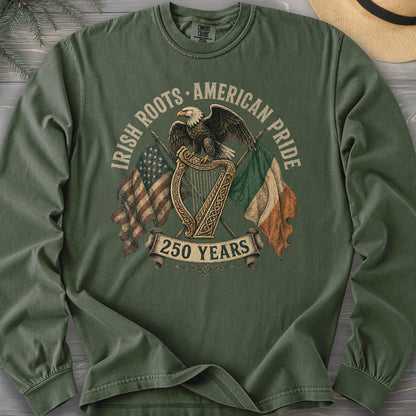 Irish Roots American Pride Long Sleeve Shirt