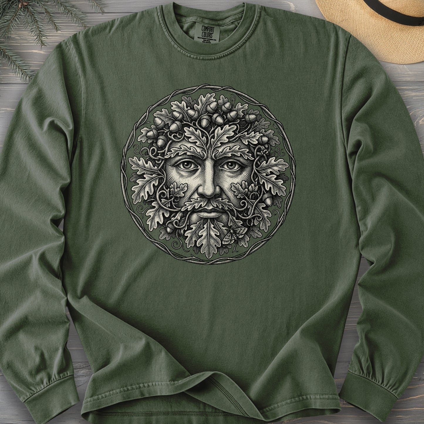 Green Man Long Sleeve Shirt