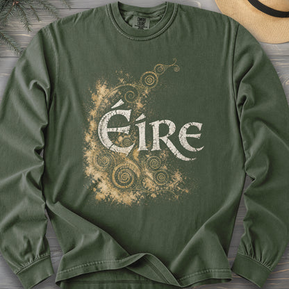 Éire Ancient Spirals Comfort Colors 6014 Long Sleeve