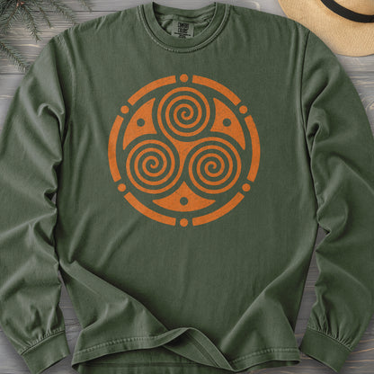 Triskele Circle Comfort Colors 6014 Long Sleeve