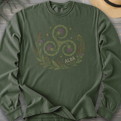 Alba Autumn Triskele Comfort Colors 6014 Long Sleeve