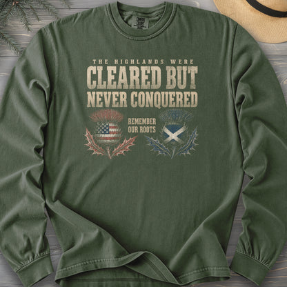 Highlands Were Cleared Comfort Colors 6014 Long Sleeve