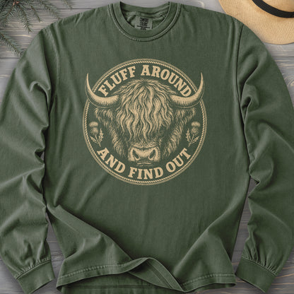 Fluff Around Coo Comfort Colors 6014 Long Sleeve