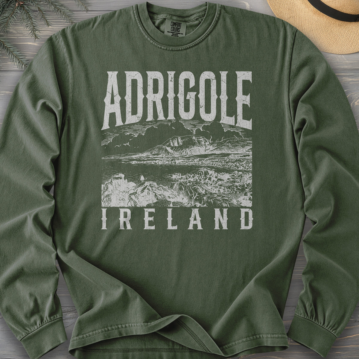 Adrigole Ireland Sketch Comfort Colors 6014 Long Sleeve
