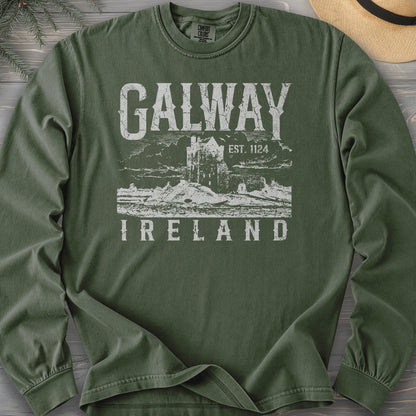 Galway Ireland Vintage Print Long Sleeve Shirt