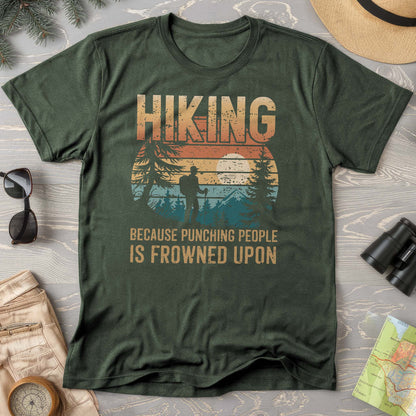 Funny Hiking "Frowned Upon" Comfort Colors T-Shirt