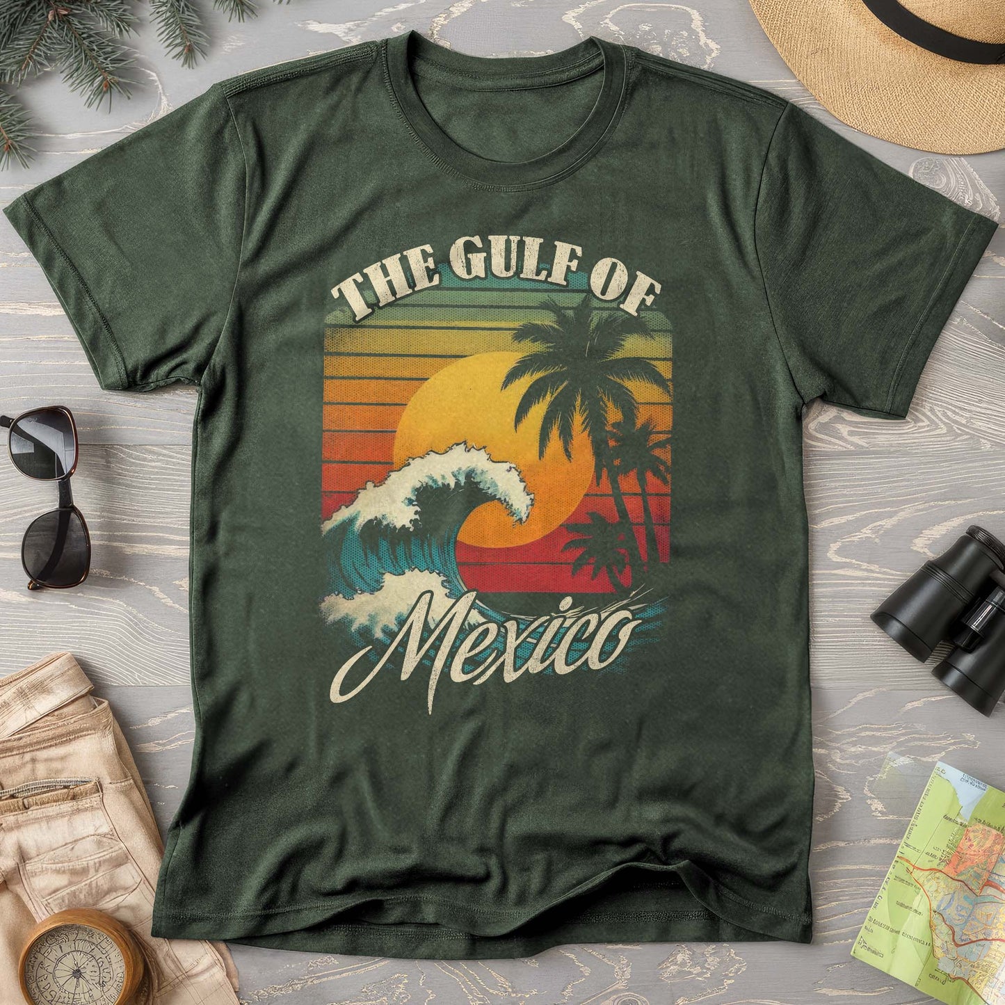 Gulf of Mexico "Retro Wave" Comfort Colors T-Shirt