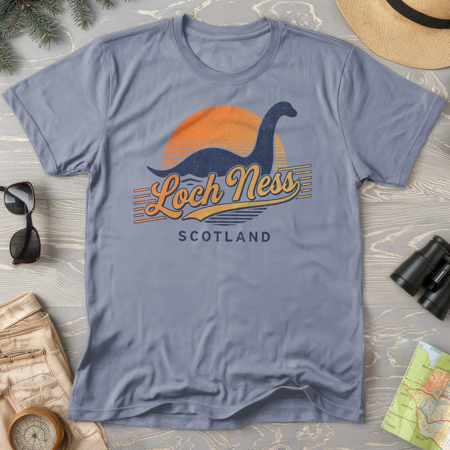 Loch Ness Retro Slant T-Shirt