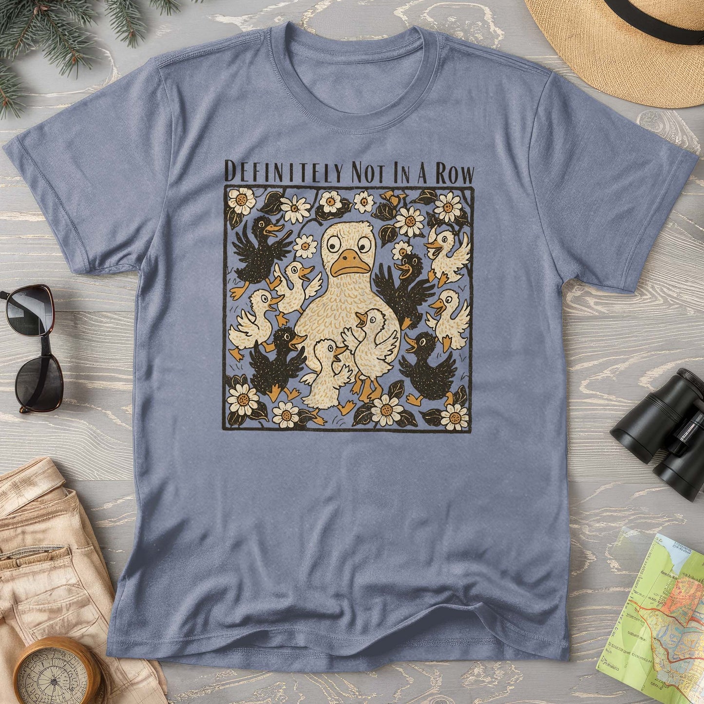 Ducks "Definitely Not in a Row" Comfort Colors T-Shirt