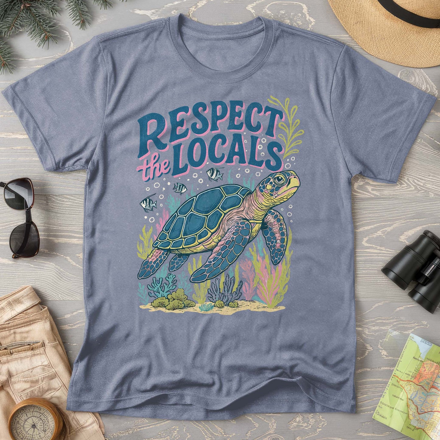 Respect the Locals "Sea Turtle" Comfort Colors T-Shirt