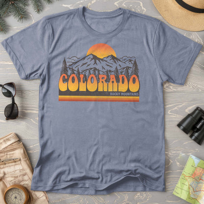 Colorado Rocky Mountains Groovy Vibes Comfort Colors 1717