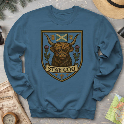 Highland Cow "Scottish Heraldry" Sweatshirt