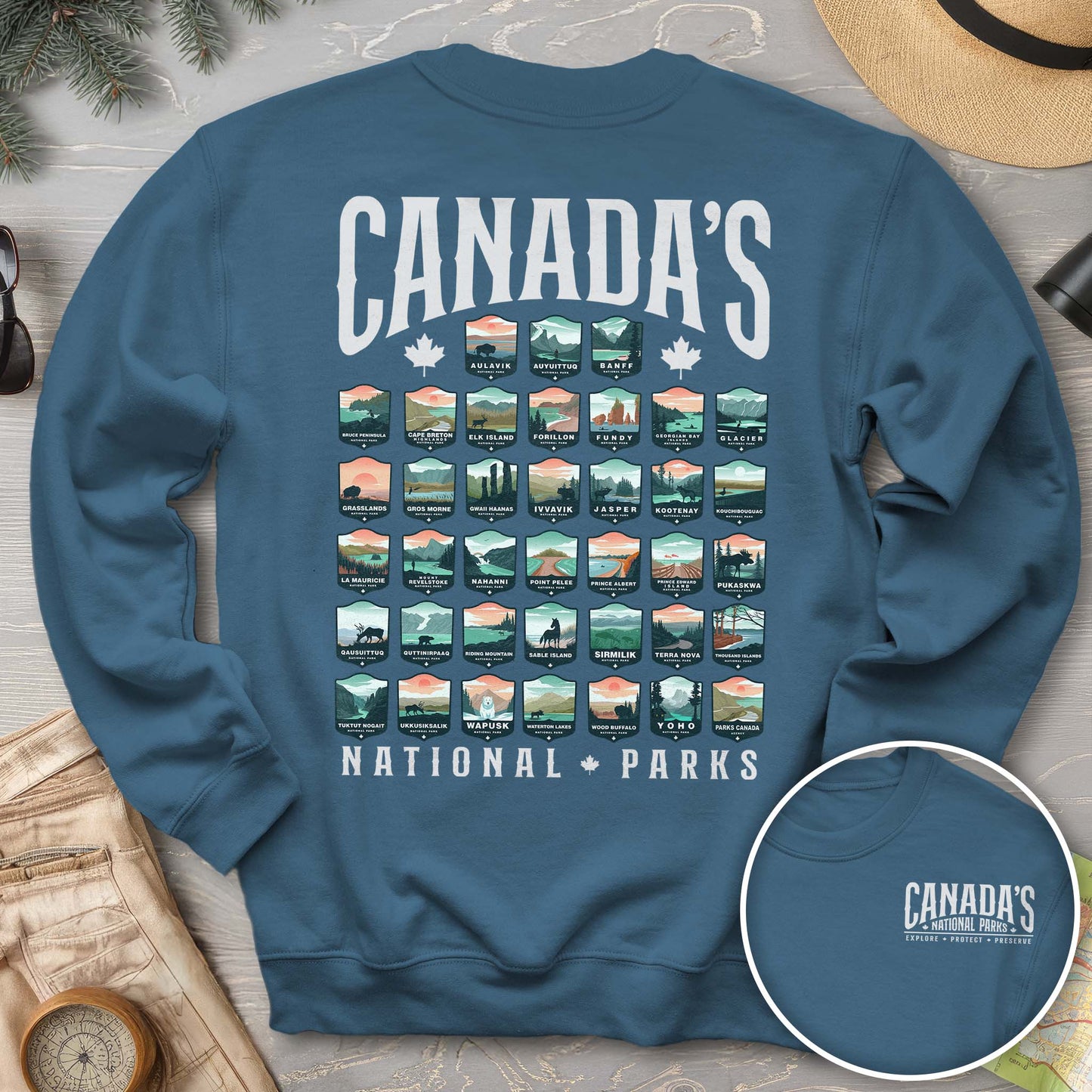 Canada's National Parks "Badges" Sweatshirt