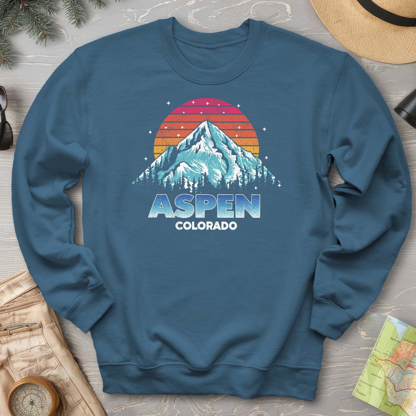 Aspen "80's Vintage Sunset" Sweatshirt