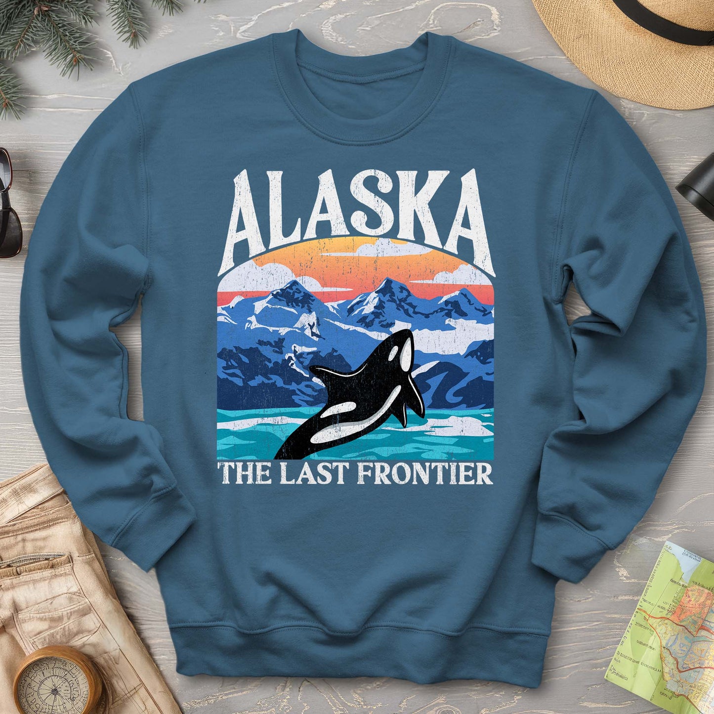 Alaska The Last Frontier "Big and Bold" Sweatshirt