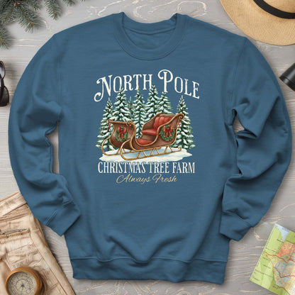 North Pole Christmas Tree Farm Sweatshirt