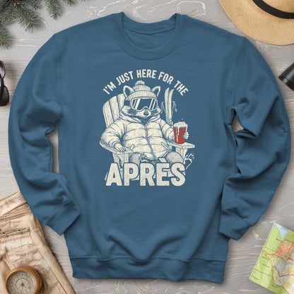 Just Here for the Apres "Raccoon" Sweatshirt