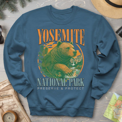 Yosemite Vintage Varsity Bear Sweatshirt