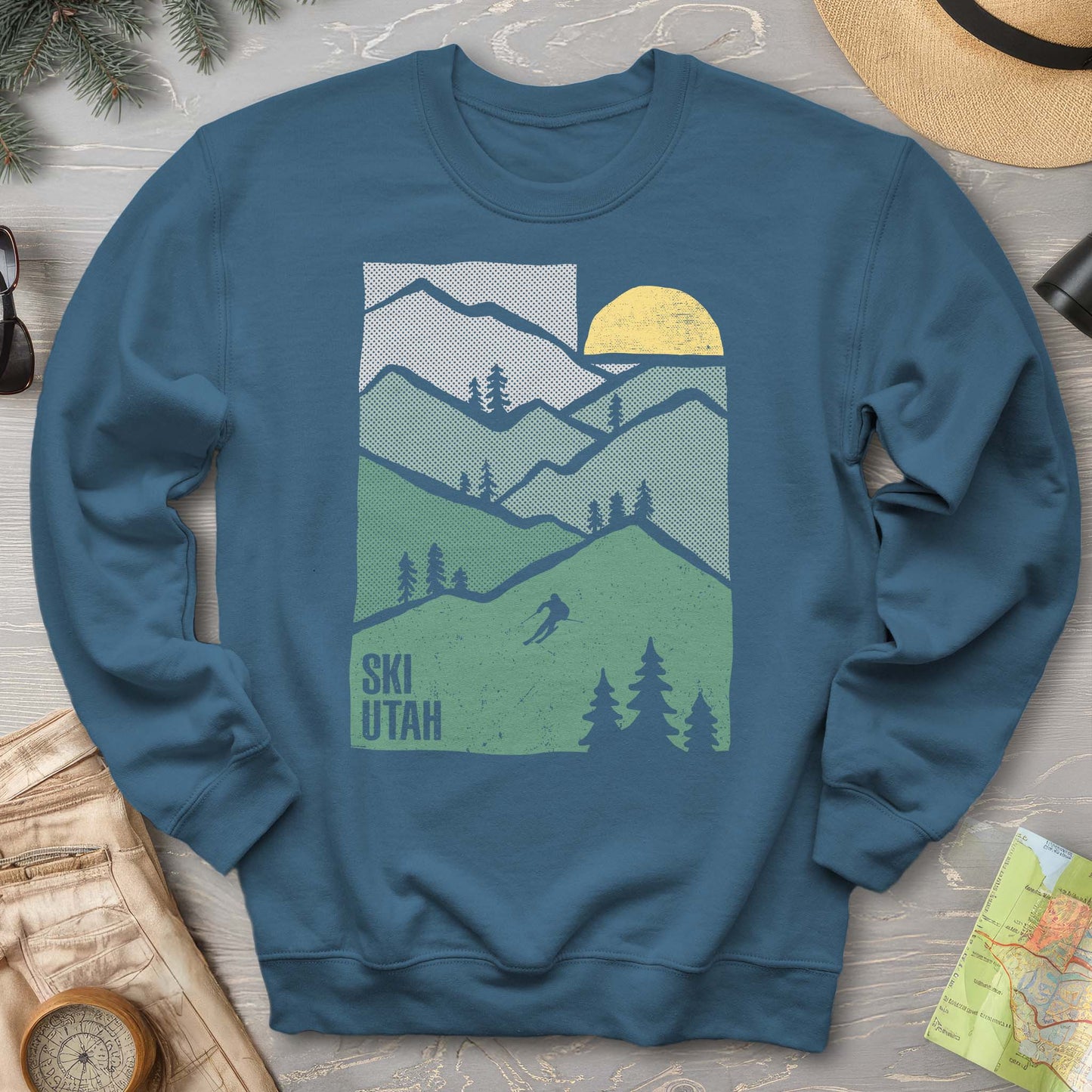 Ski Utah Mountains Sweatshirt
