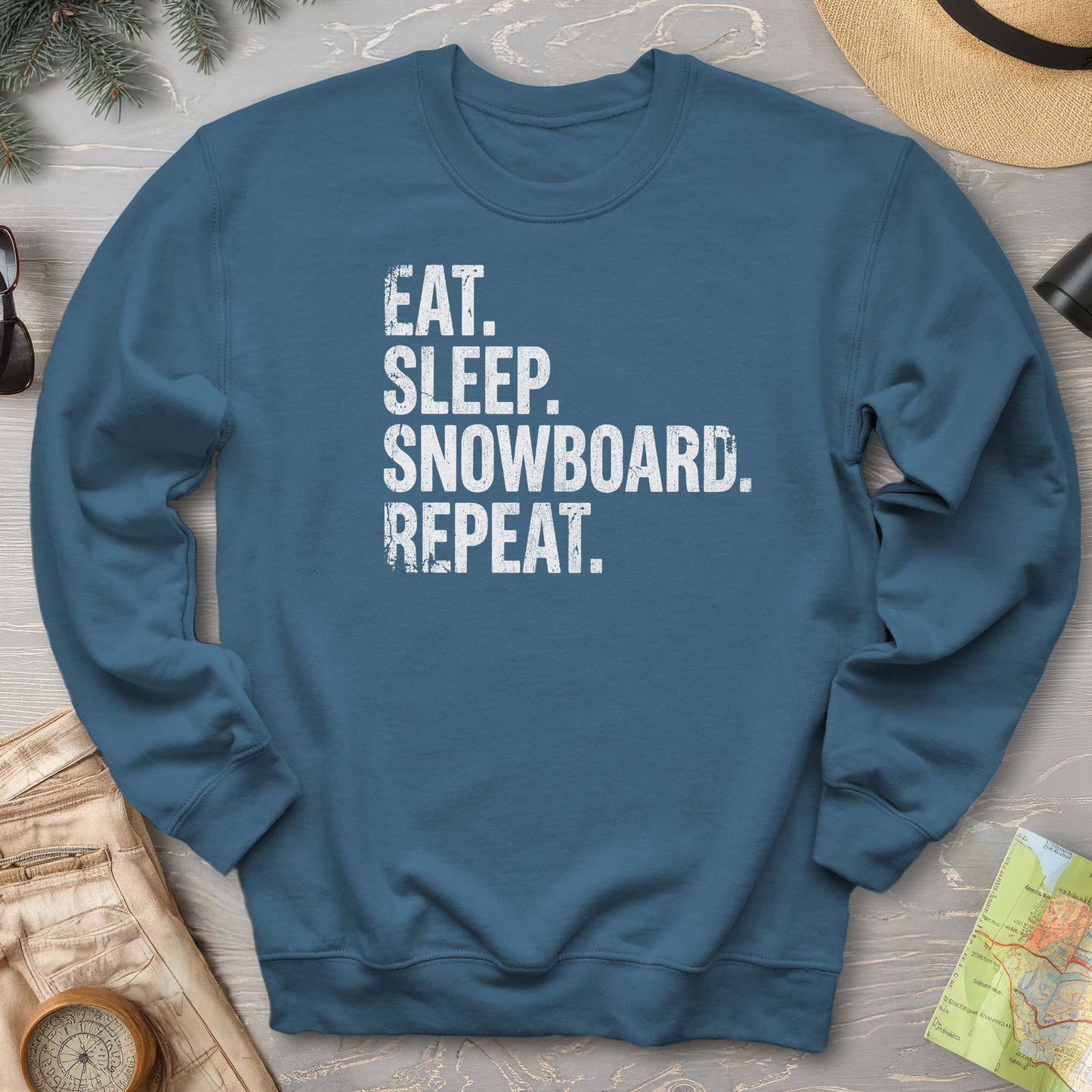 Eat Sleep Snowboard Sweatshirt