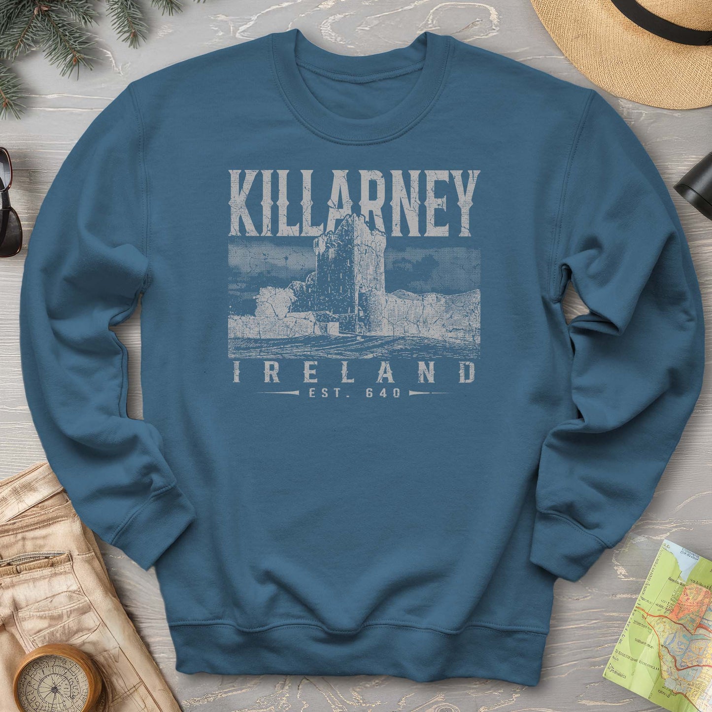 Killarney Ireland Vintage Print Sweatshirt