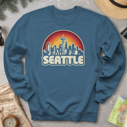 Seattle Retro Sunset Sweatshirt