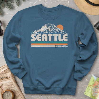Seattle Retro Stripe Sweatshirt