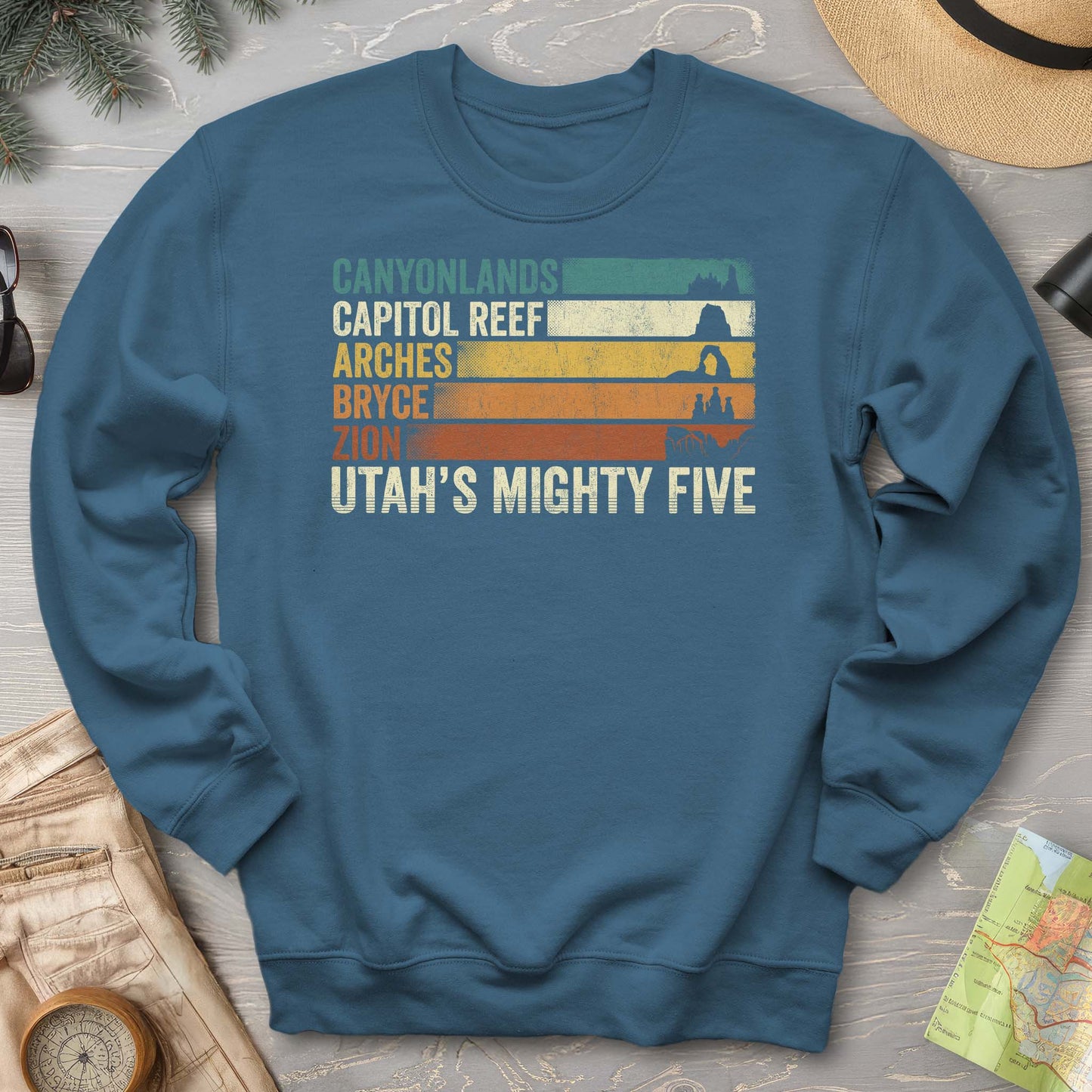 Utah's Mighty Five Stripes Sweatshirt