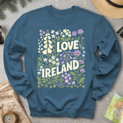 Love Ireland Flowers Sweatshirt