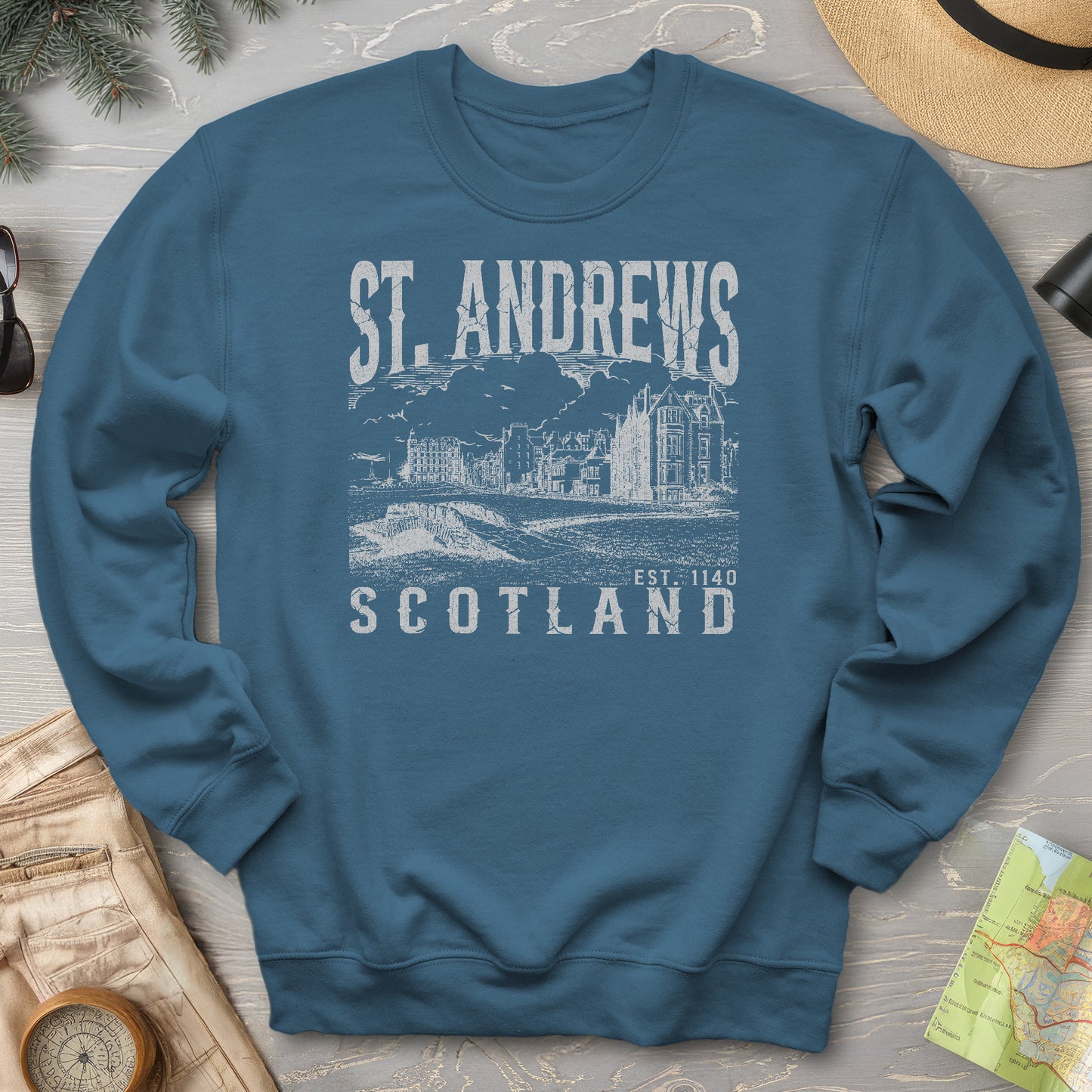 St. Andrews Scotland Sketch Sweatshirt