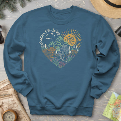 Scotland Is Calling Heart Sweatshirt