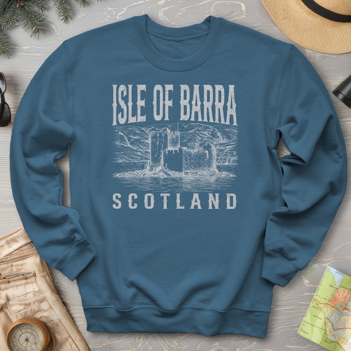 Isle of Barra Scotland Sketch Sweatshirt