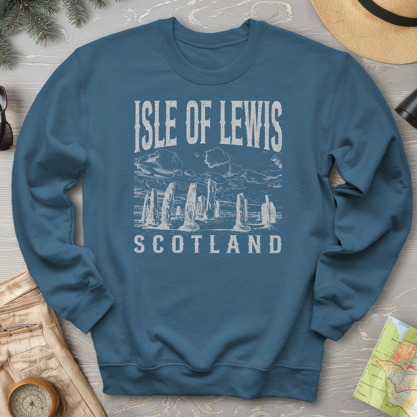 Isle of Lewis Scotland Sketch Sweatshirt