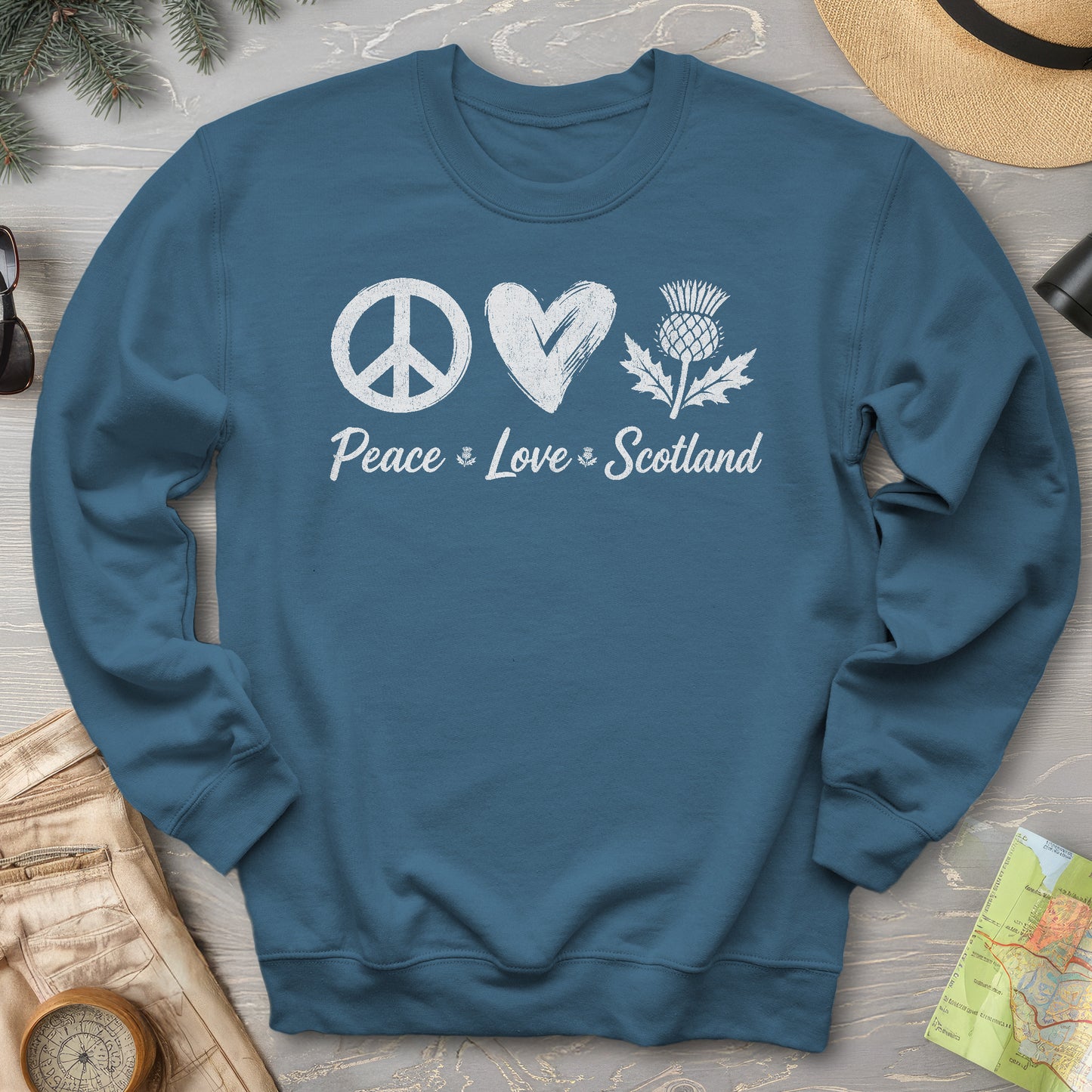 Peace Love Scotland Sweatshirt