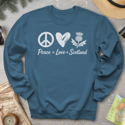 Peace Love Scotland Sweatshirt