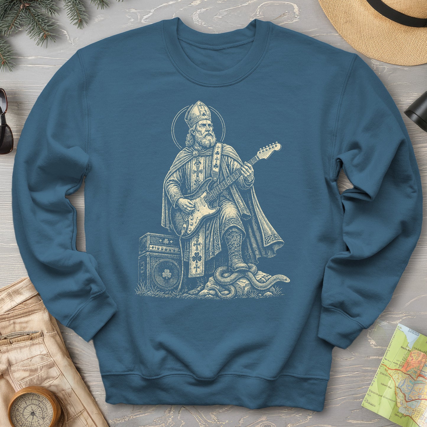 Saint Patrick Guitar Sweatshirt